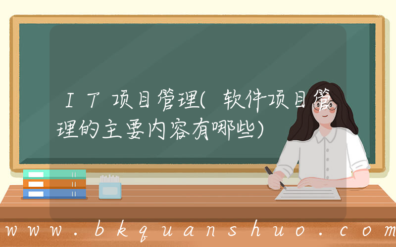 IT项目管理(软件项目管理的主要内容有哪些)