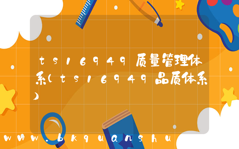 ts16949质量管理体系(ts16949品质体系)
