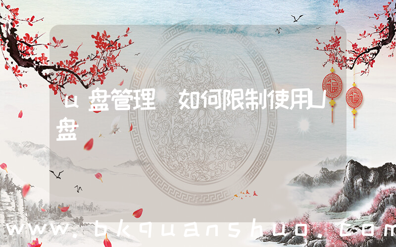 u盘管理(如何限制使用U盘)