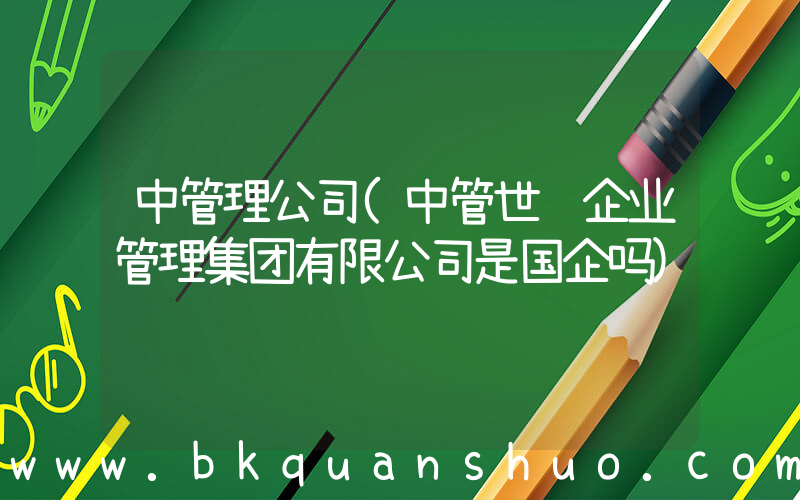 中管理公司(中管世纪企业管理集团有限公司是国企吗)