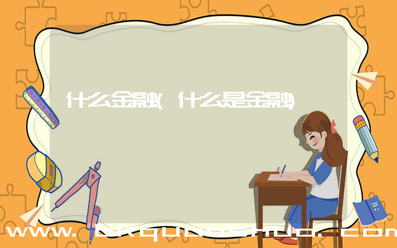 什么金融(什么是金融)