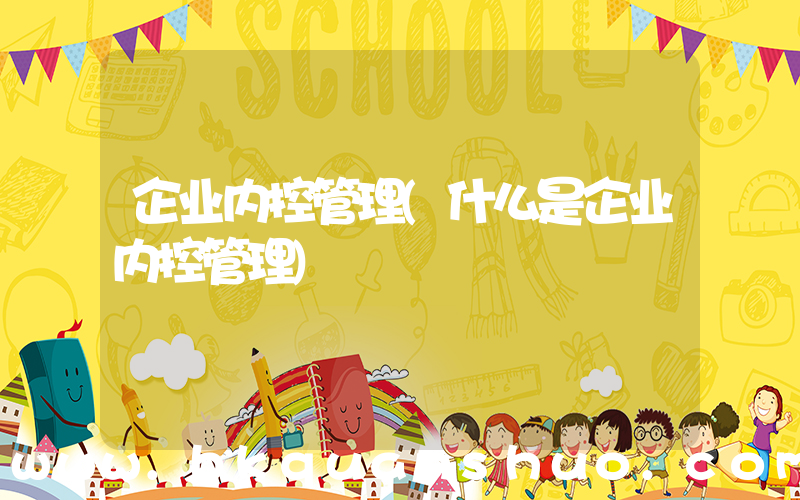 企业内控管理(什么是企业内控管理)