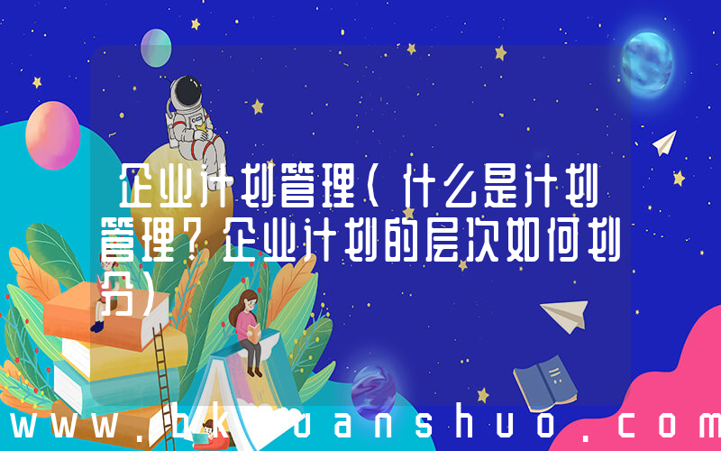 企业计划管理(什么是计划管理？企业计划的层次如何划分)