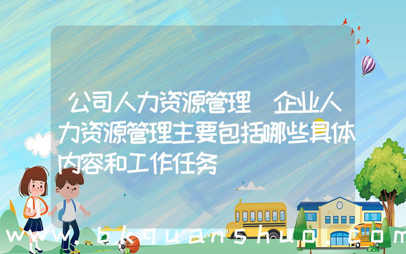 公司人力资源管理(企业人力资源管理主要包括哪些具体内容和工作任务)
