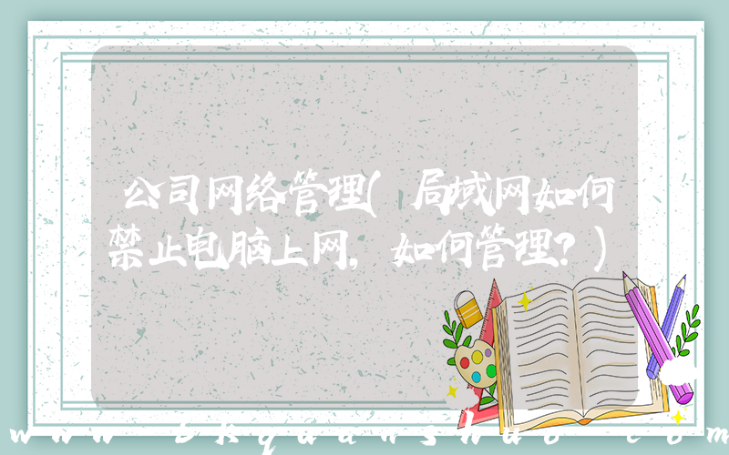 公司网络管理(局域网如何禁止电脑上网，如何管理？)