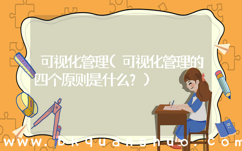 可视化管理(可视化管理的四个原则是什么？)