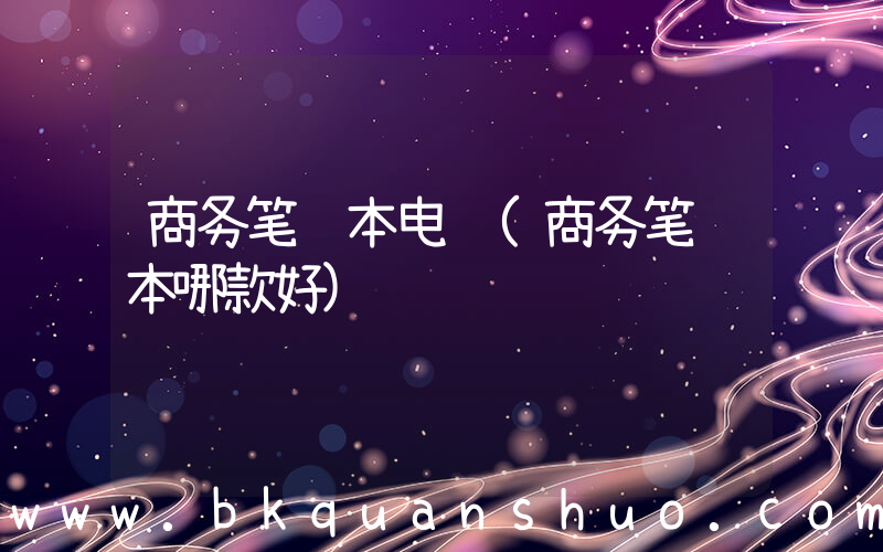 商务笔记本电脑(商务笔记本哪款好)