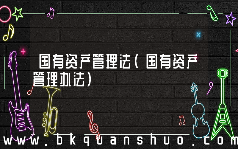 国有资产管理法(国有资产管理办法)