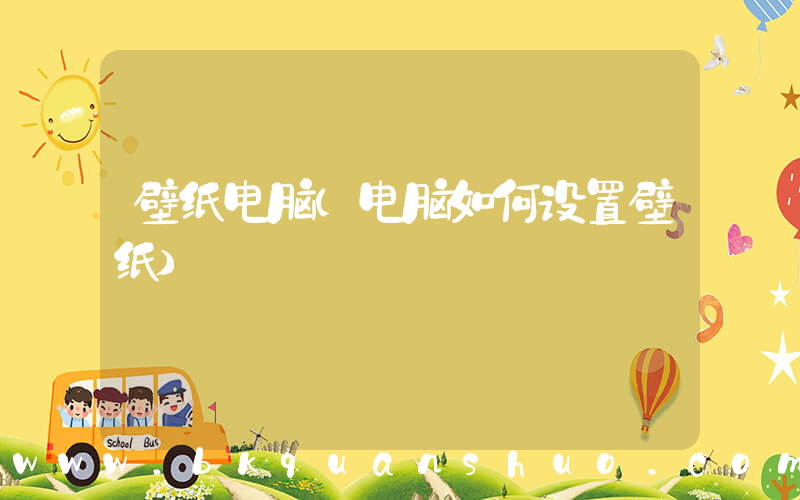 壁纸电脑(电脑如何设置壁纸)