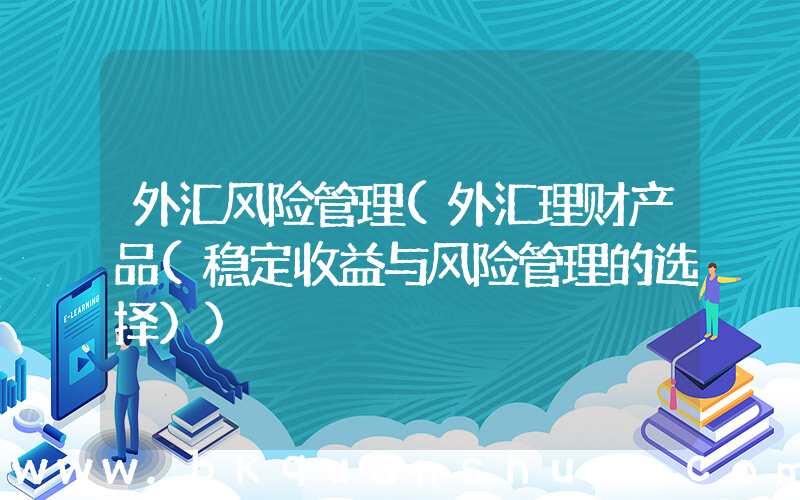 外汇风险管理(外汇理财产品(稳定收益与风险管理的选择))