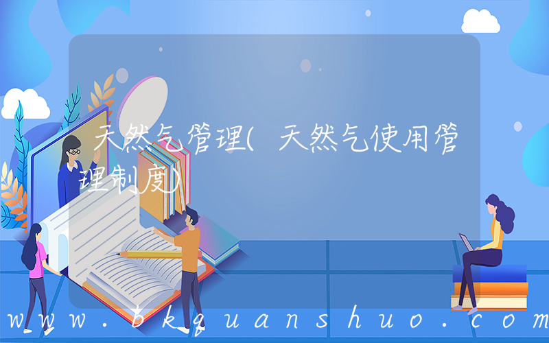 天然气管理(天然气使用管理制度)