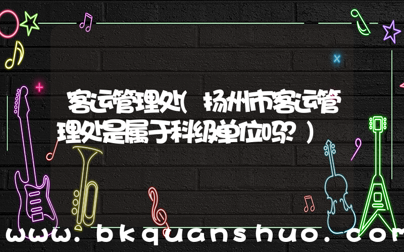 客运管理处(扬州市客运管理处是属于科级单位吗？)