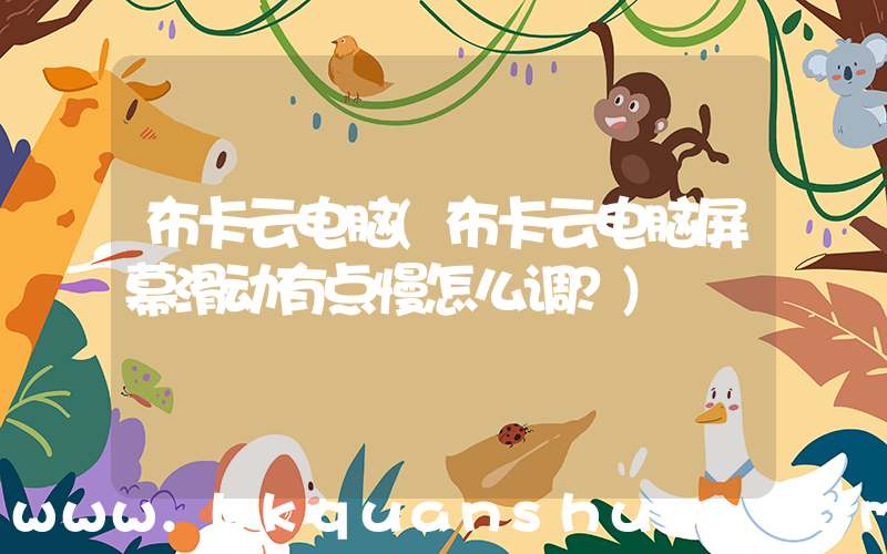 布卡云电脑(布卡云电脑屏幕滑动有点慢怎么调？)