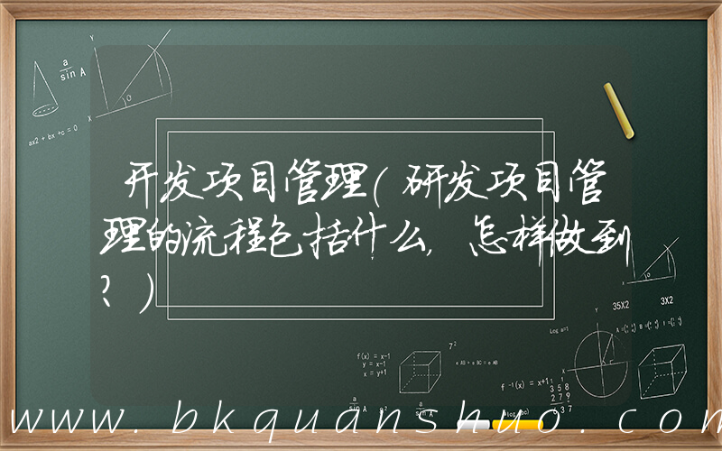 开发项目管理(研发项目管理的流程包括什么，怎样做到？)