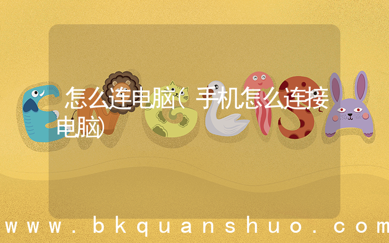 怎么连电脑(手机怎么连接电脑)