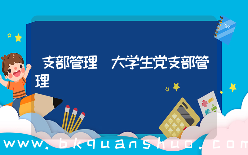 支部管理(大学生党支部管理)