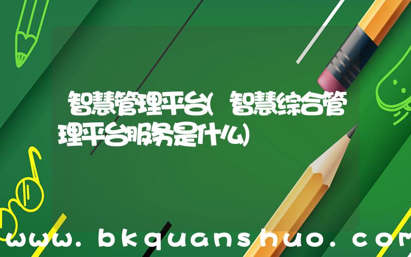 智慧管理平台(智慧综合管理平台服务是什么)