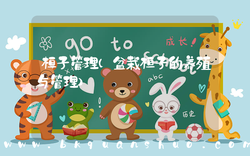 桔子管理(盆栽桔子的养殖与管理)