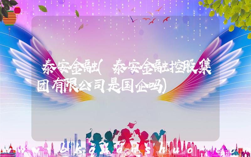 泰安金融(泰安金融控股集团有限公司是国企吗)