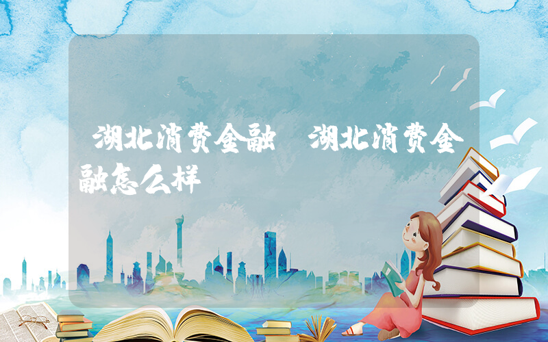 湖北消费金融(湖北消费金融怎么样)