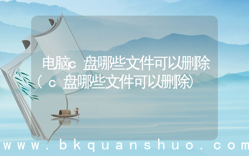 电脑c盘哪些文件可以删除(c盘哪些文件可以删除)