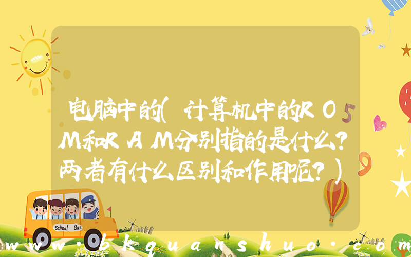 电脑中的(计算机中的ROM和RAM分别指的是什么？两者有什么区别和作用呢？)