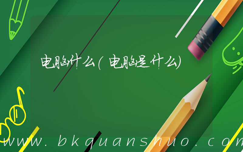 电脑什么(电脑是什么)