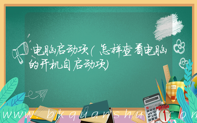 电脑启动项(怎样查看电脑的开机自启动项)