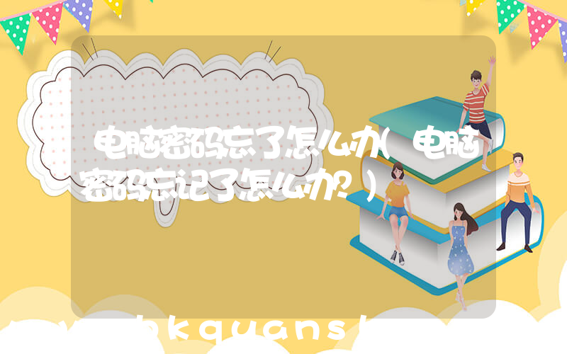 电脑密码忘了怎么办(电脑密码忘记了怎么办？)