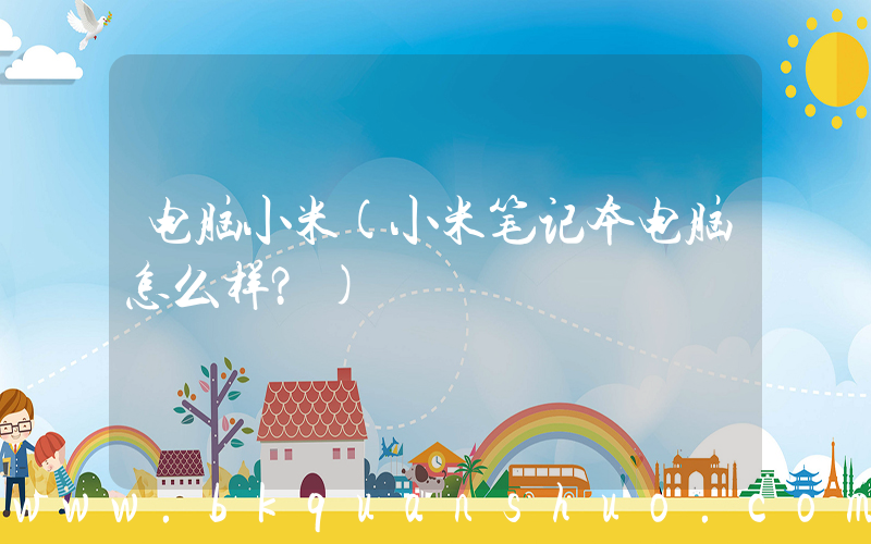 电脑小米(小米笔记本电脑怎么样？)