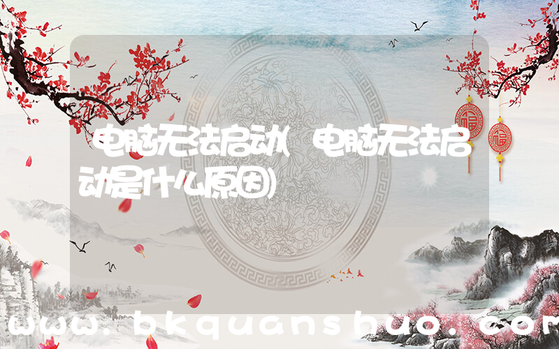 电脑无法启动(电脑无法启动是什么原因)