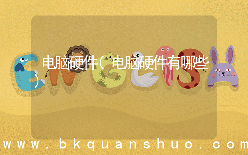 电脑硬件(电脑硬件有哪些)