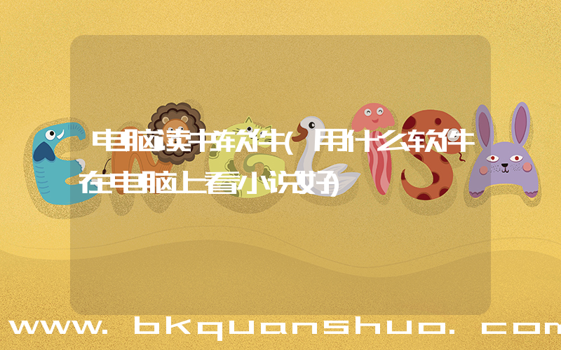 电脑读书软件(用什么软件在电脑上看小说好)