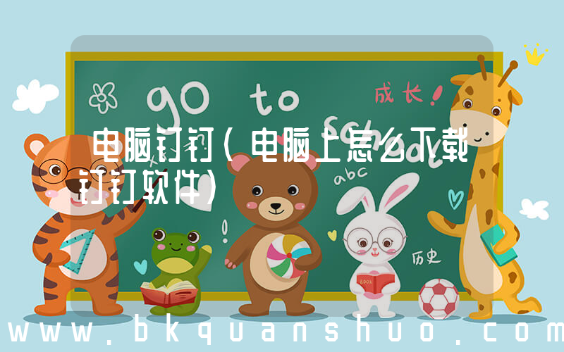 电脑钉钉(电脑上怎么下载钉钉软件)