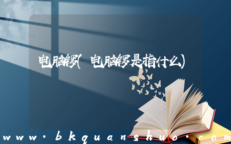 电脑锣(电脑锣是指什么)
