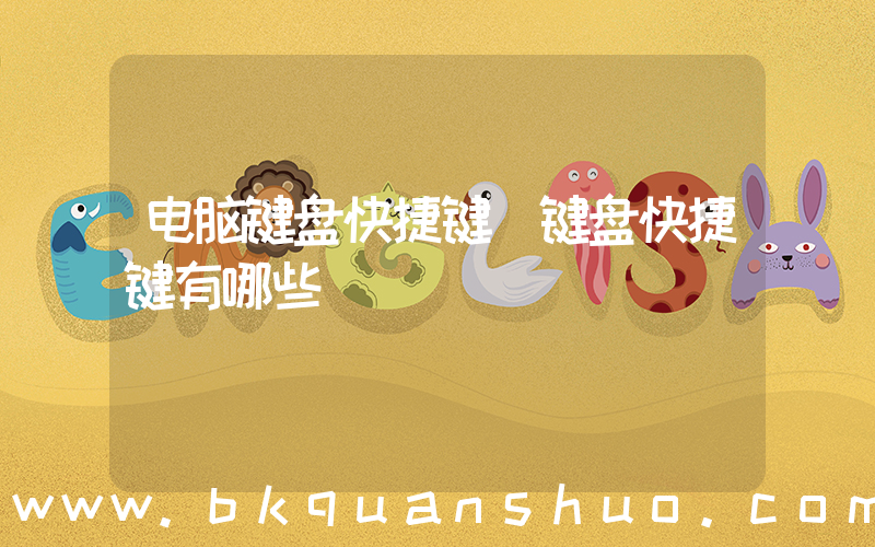 电脑键盘快捷键(键盘快捷键有哪些)