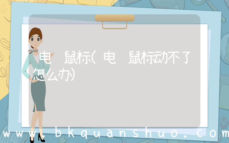 电脑鼠标(电脑鼠标动不了怎么办)