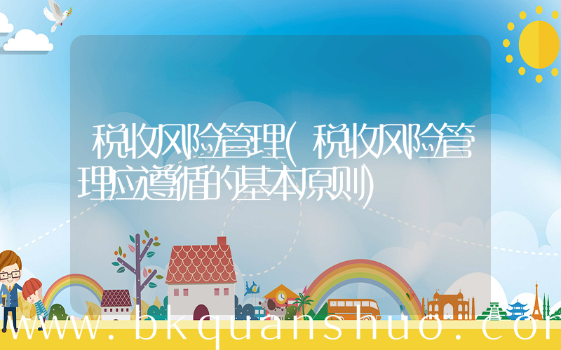 税收风险管理(税收风险管理应遵循的基本原则)