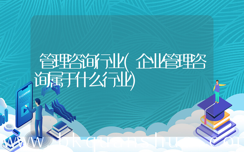 管理咨询行业(企业管理咨询属于什么行业)