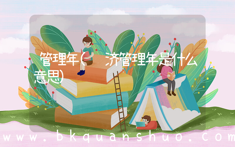 管理年(经济管理年是什么意思)