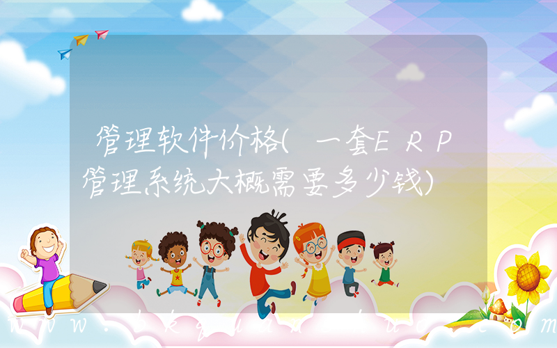 管理软件价格(一套ERP管理系统大概需要多少钱)