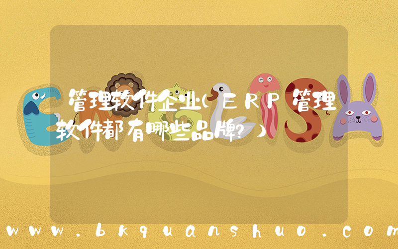 管理软件企业(ERP管理软件都有哪些品牌？)