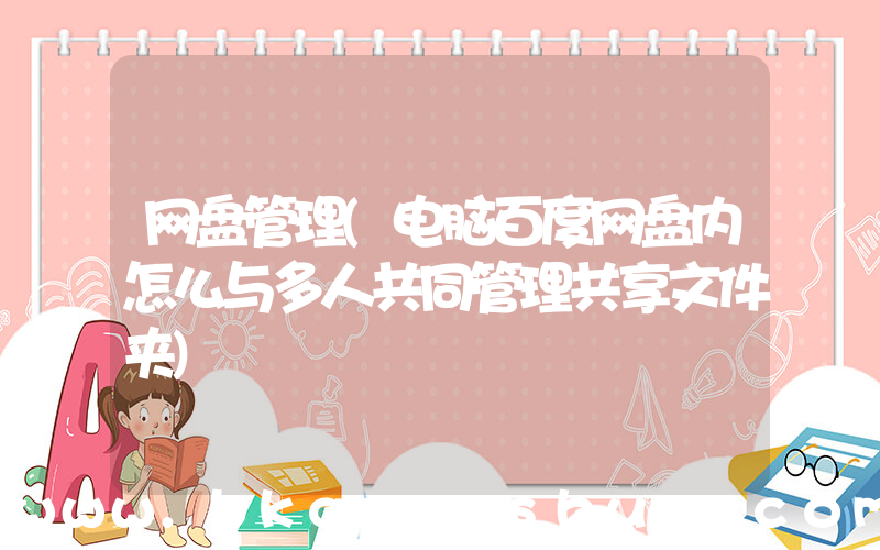 网盘管理(电脑百度网盘内怎么与多人共同管理共享文件夹)