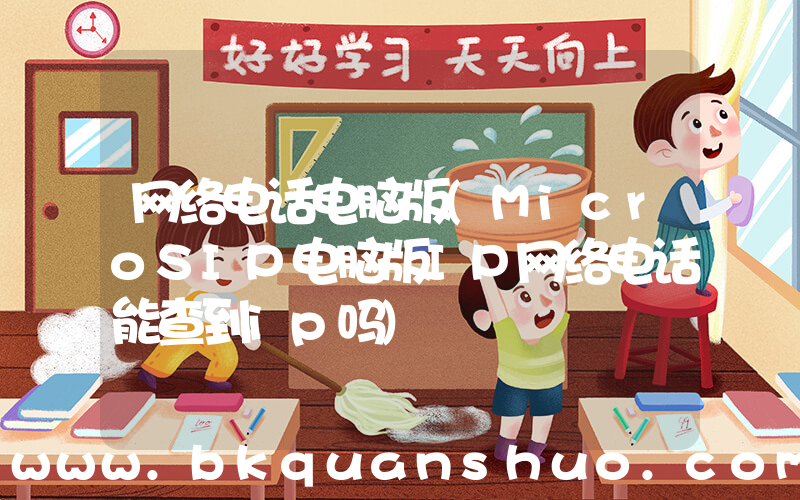 网络电话电脑版(MicroSIP电脑版IP网络电话能查到ip吗)