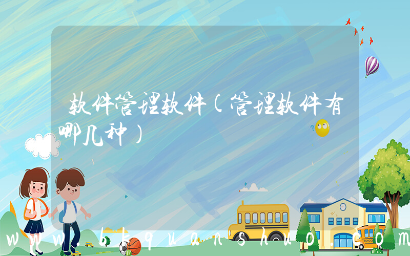 软件管理软件(管理软件有哪几种)