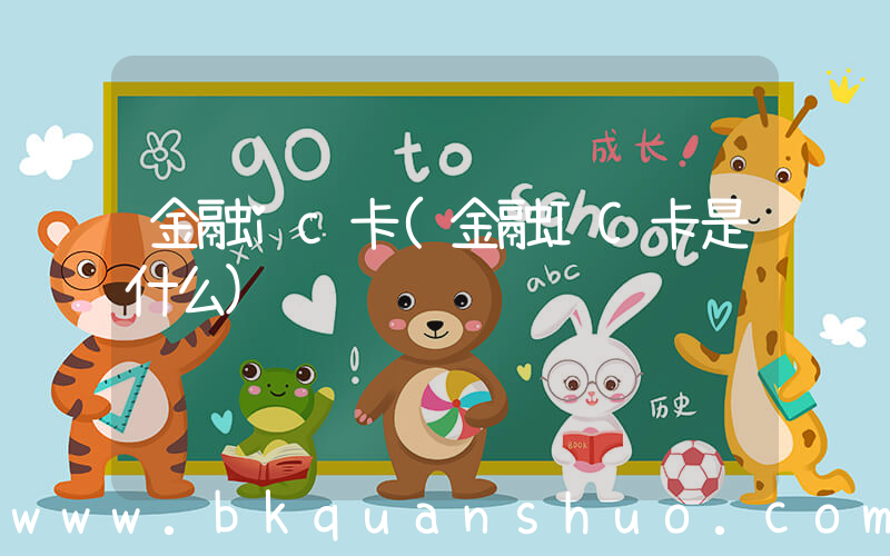 金融ic卡(金融IC卡是什么)