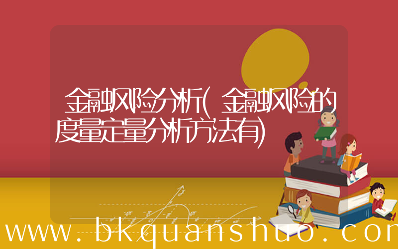 金融风险分析(金融风险的度量定量分析方法有)