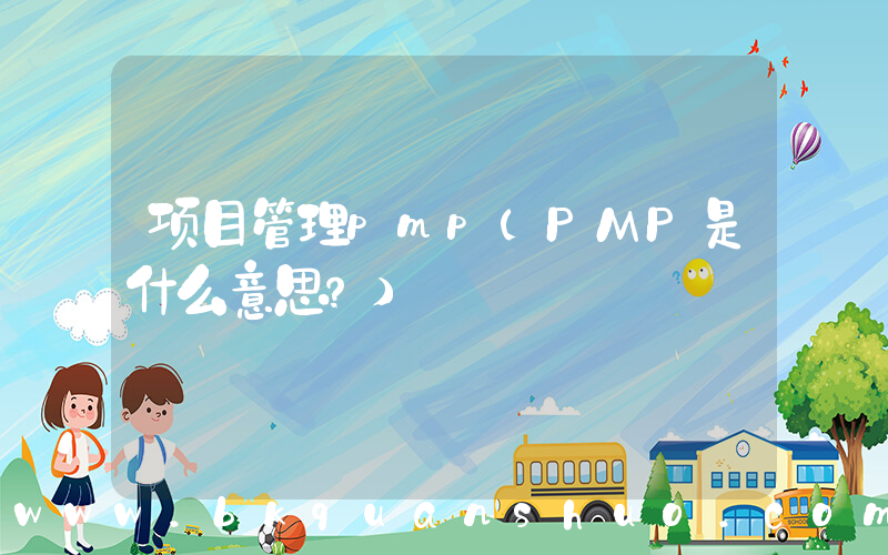 项目管理pmp(PMP是什么意思？)