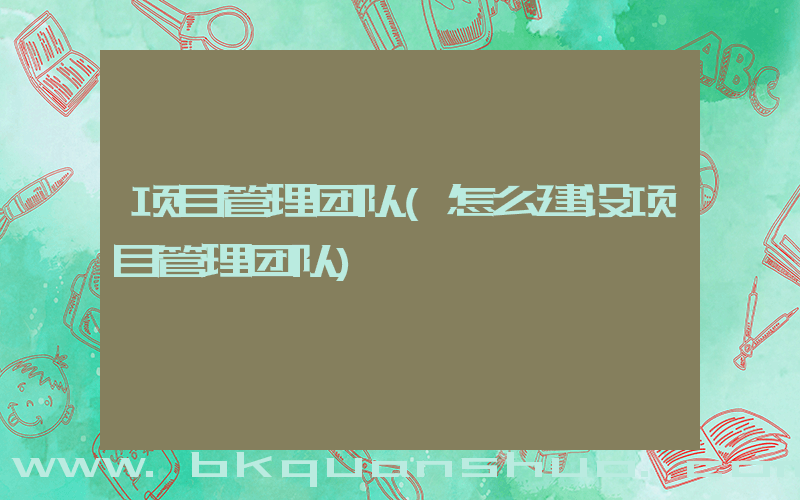 项目管理团队(怎么建设项目管理团队)