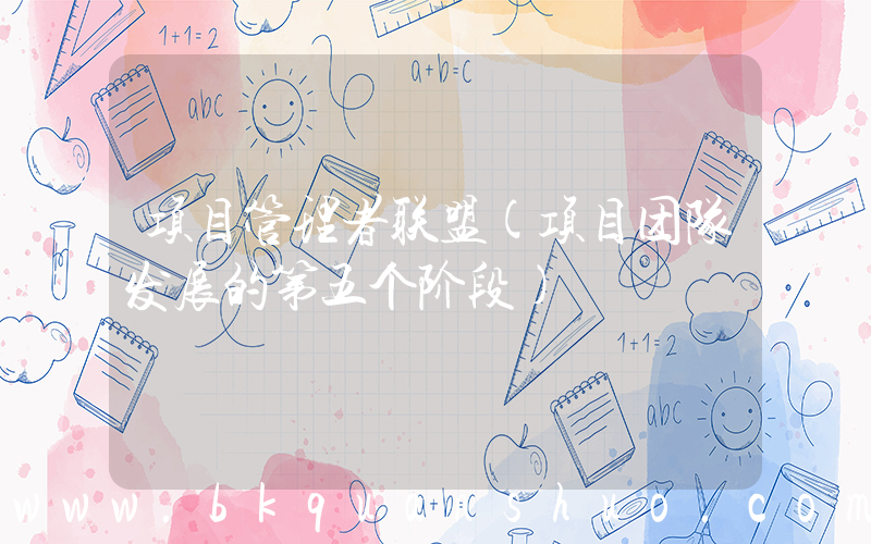 项目管理者联盟(项目团队发展的第五个阶段)